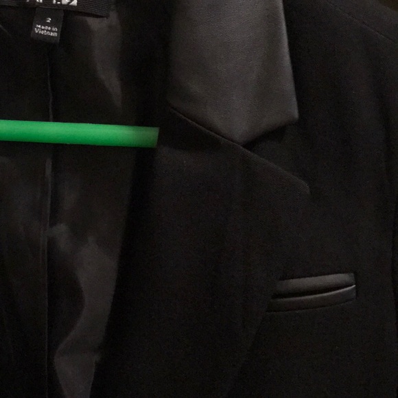 Blazer, faux leather details, Black, APT.9, size 2 - Picture 5 of 5